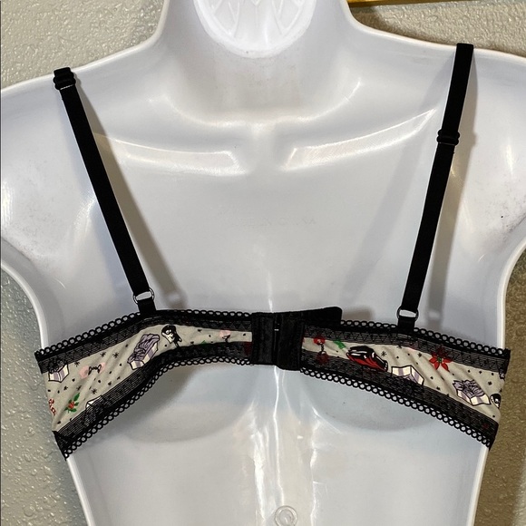Savage X Fenty Black and Gray Lace Bra with Adjustable Straps - Picture 4 of 7